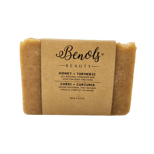 Benols Beauty Honey + Turmeric  Bar Soap - Benols Beauty