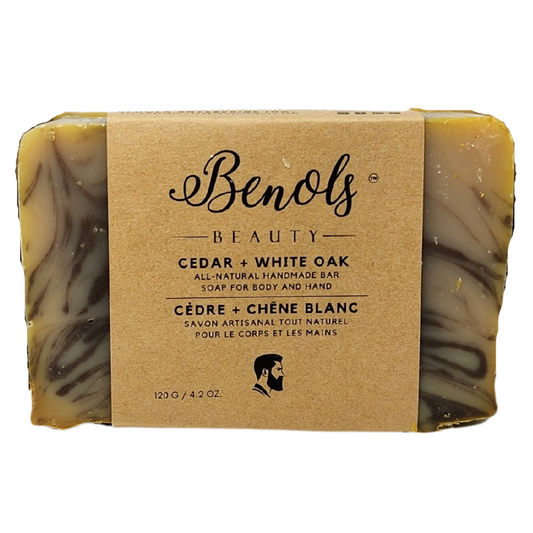 Benols Beauty Cedar + White Oak Bar Soap - Benols Beauty