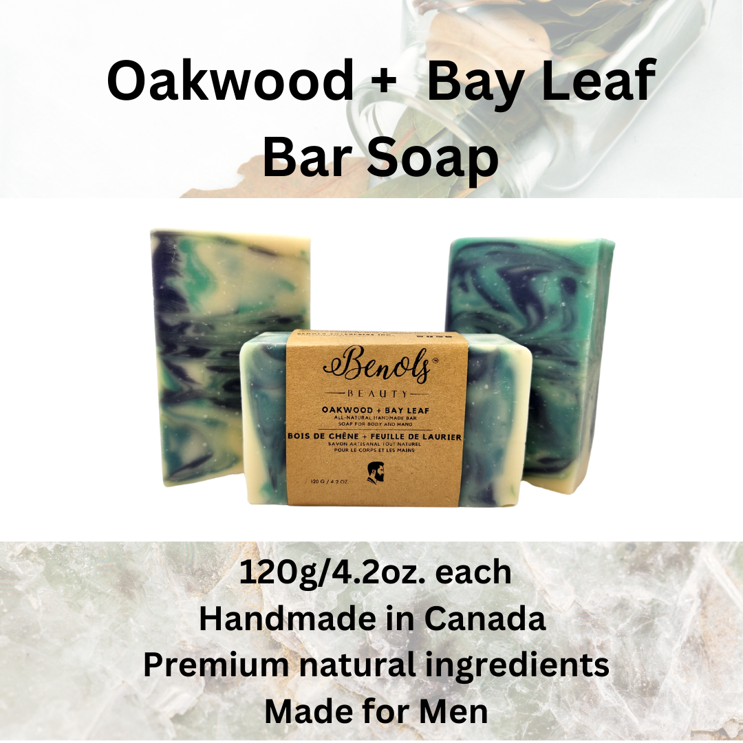 Benols Beauty Oakwood +  Bay Leaf Bar Soap - Benols Beauty