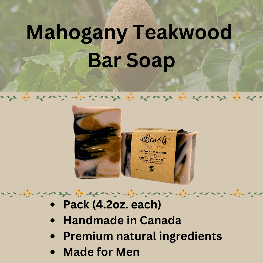 Mahogany Teakwood Bar Soap - Benols Beauty